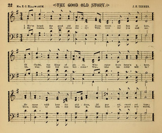 The Shining Light: a varied collection of sacred songs for Sabbath-schools, social meetings and the home circle page 22