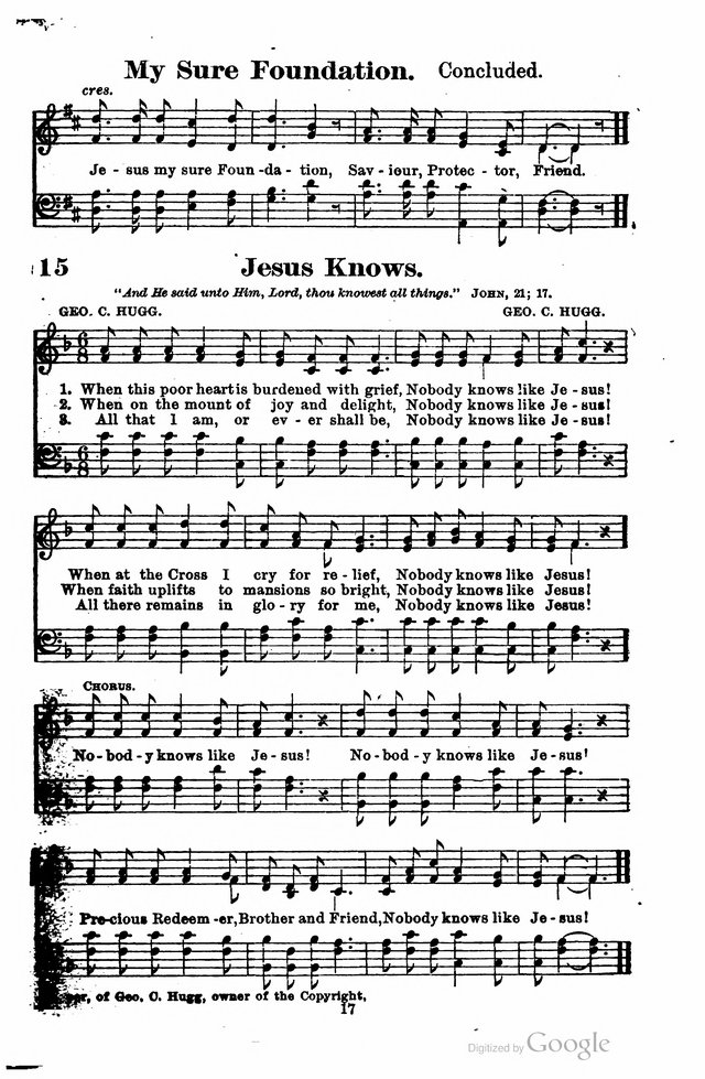The Search Light: a collection of songs for Sunday schools and gospel meetings page 12