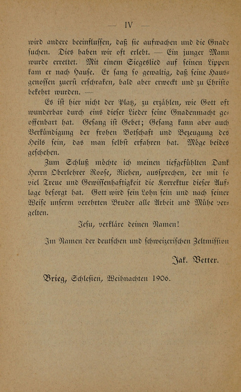 Sieges-Lieder: für die Versammlungen der Zelt-Mission. 5th ed. page vii