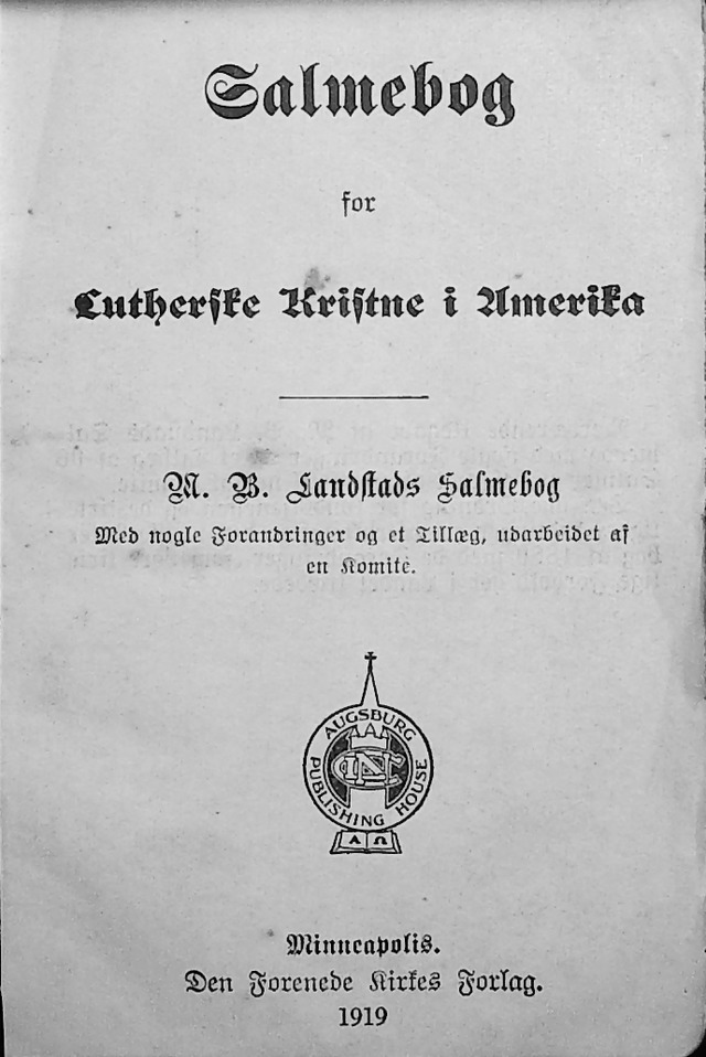 Salmebog for Lutherske Kristne i Amerika page i