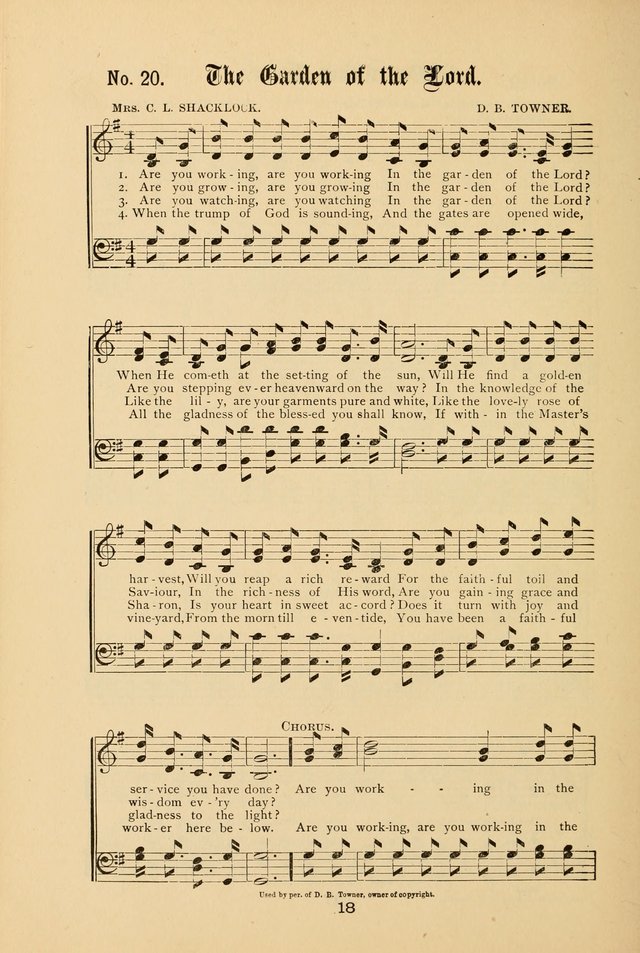 Song-Land Messenger Complete: a new song book for use in all public gatherings where select music is desired page 21