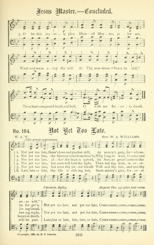 Song-Land Messenger Complete: a new song book for revivals, praise and prayer meetings, singing and Sunday schools, and churches, and for the home circle page 162