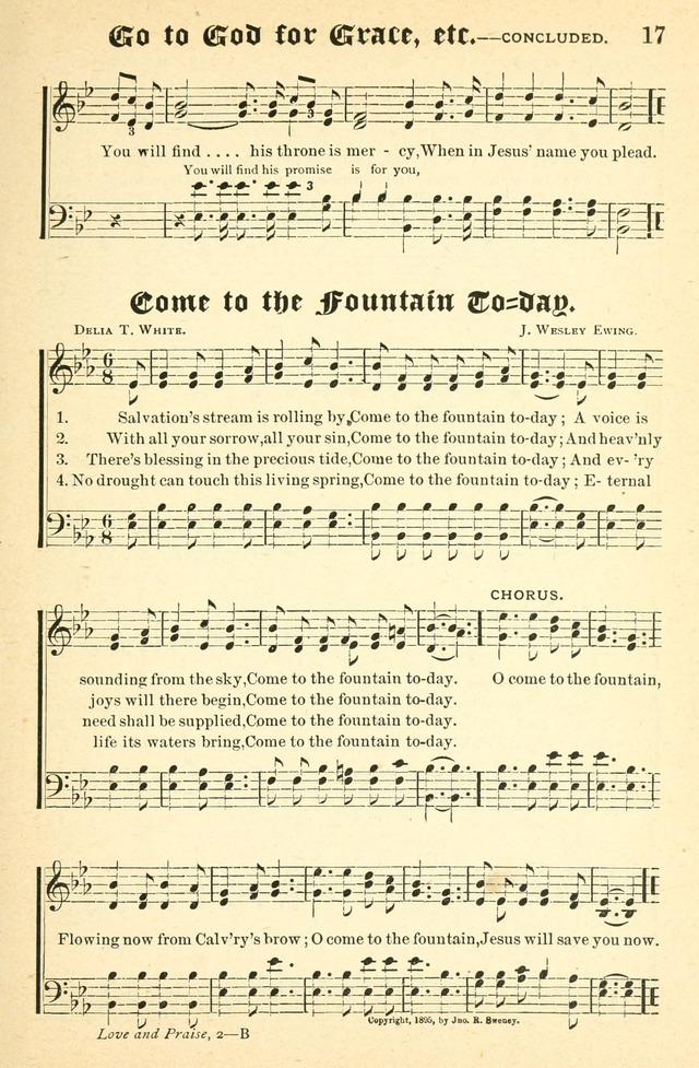 Songs of Love and Praise No. 2: for use in meetings for christian worship or work page 18