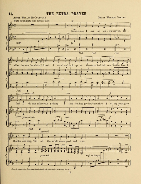 Songs for Little People: for use in the Sunday-School, the Kindergarten and the Home page 11