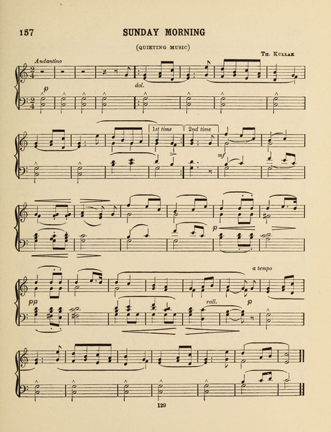 Songs for Little People: for use in the Sunday-School, the Kindergarten and the Home page 129