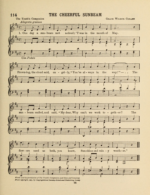 Songs for Little People: for use in the Sunday-School, the Kindergarten and the Home page 95