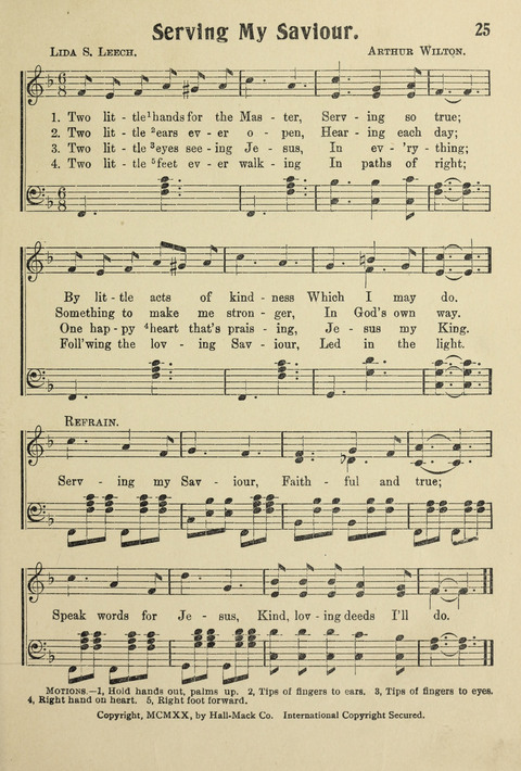 Songs for Little Singers No. 3: for primary departments of Sunday Schools page 23