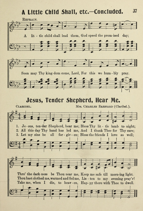 Songs for Little Singers No. 3: for primary departments of Sunday Schools page 35