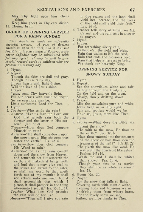 Songs for Little Singers No. 3: for primary departments of Sunday Schools page 65