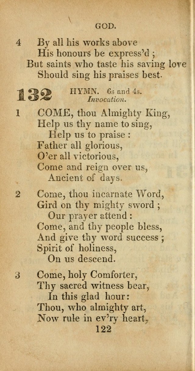 Sacred lyrics, or Select hymns: particularly adapted to revivals of religion, and intended as a supplement to Watts.  page 122