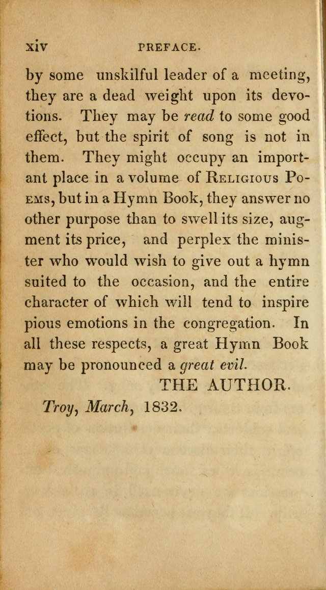 Sacred lyrics, or Select hymns: particularly adapted to revivals of religion, and intended as a supplement to Watts.  page 14