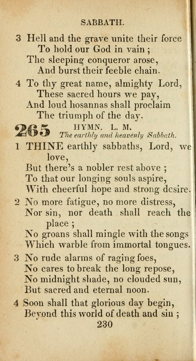 Sacred lyrics, or Select hymns: particularly adapted to revivals of religion, and intended as a supplement to Watts.  page 230