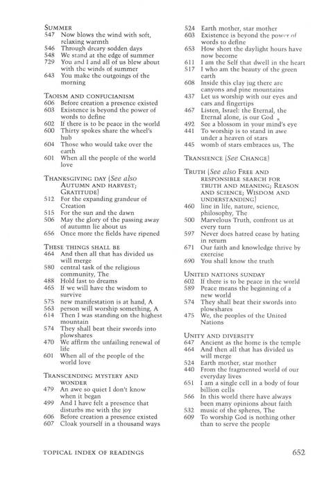 Singing the Living Tradition page 652