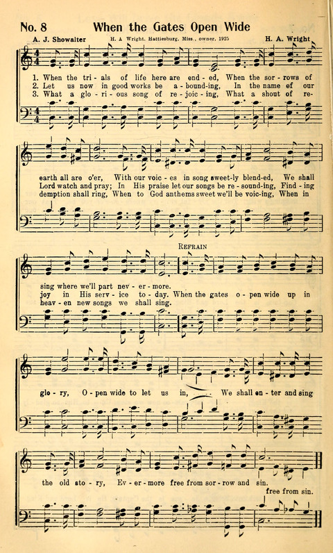 The Song-Land Way: a Collection of Choice Gospel Songs for Sunday Schools, Young People