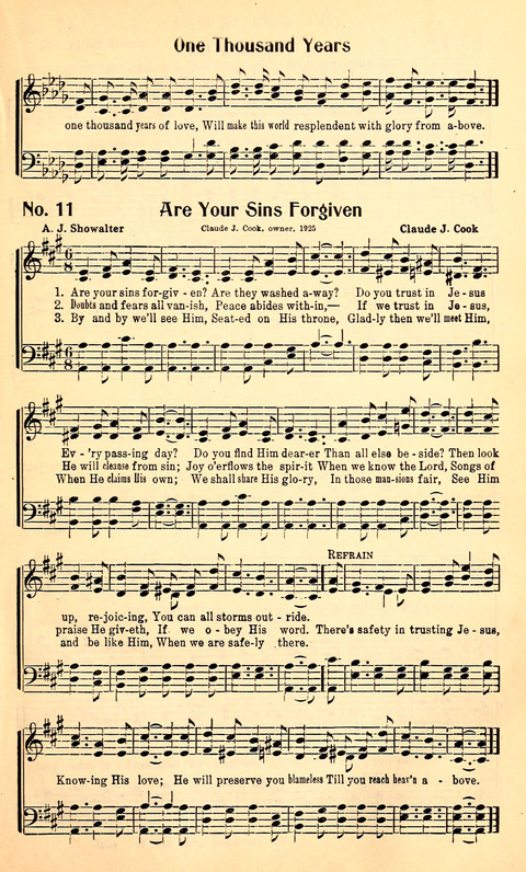 The Song-Land Way: a Collection of Choice Gospel Songs for Sunday Schools, Young People