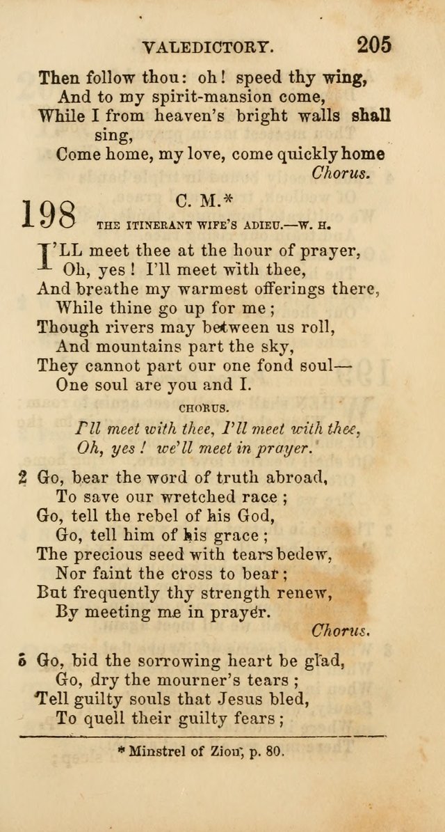 Select Melodies; Comprising the Best Hymns and Spiritual Songs in Common Use, and not generally found in standard church hymn-books: as also a number of original pieces, and translations from...German page 207