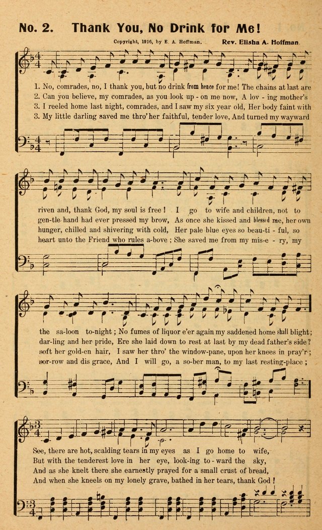 Songs of the New Crusade: a collection of stirring twentieth century temperance songs page 2