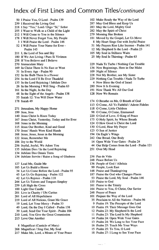 Singing Our Faith: a hymnal for young Catholics page 186