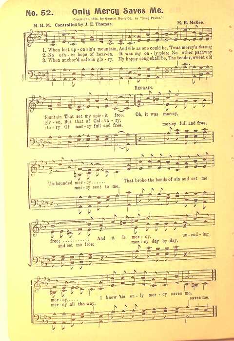 Song Praise: for Sunday school, revival and young people