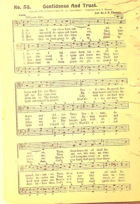 Song Praise: for Sunday school, revival and young people