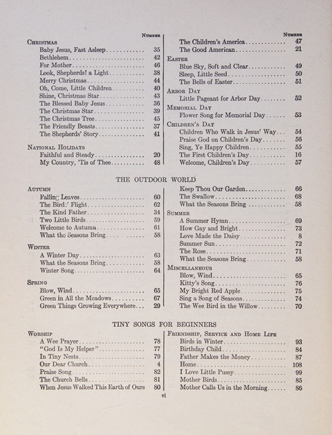 Song and Play for Children: for Sunday and weekday use page ix