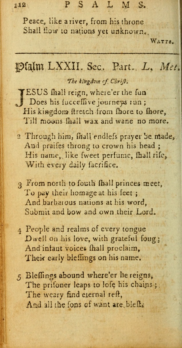 Sacred Poetry: Consisting of Psalms and Hymns, Adapted to Christian        Devotion, in Public and Private. 2nd ed. page 114