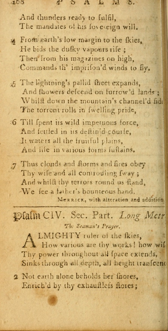 Sacred Poetry: Consisting of Psalms and Hymns, Adapted to Christian        Devotion, in Public and Private. 2nd ed. page 172