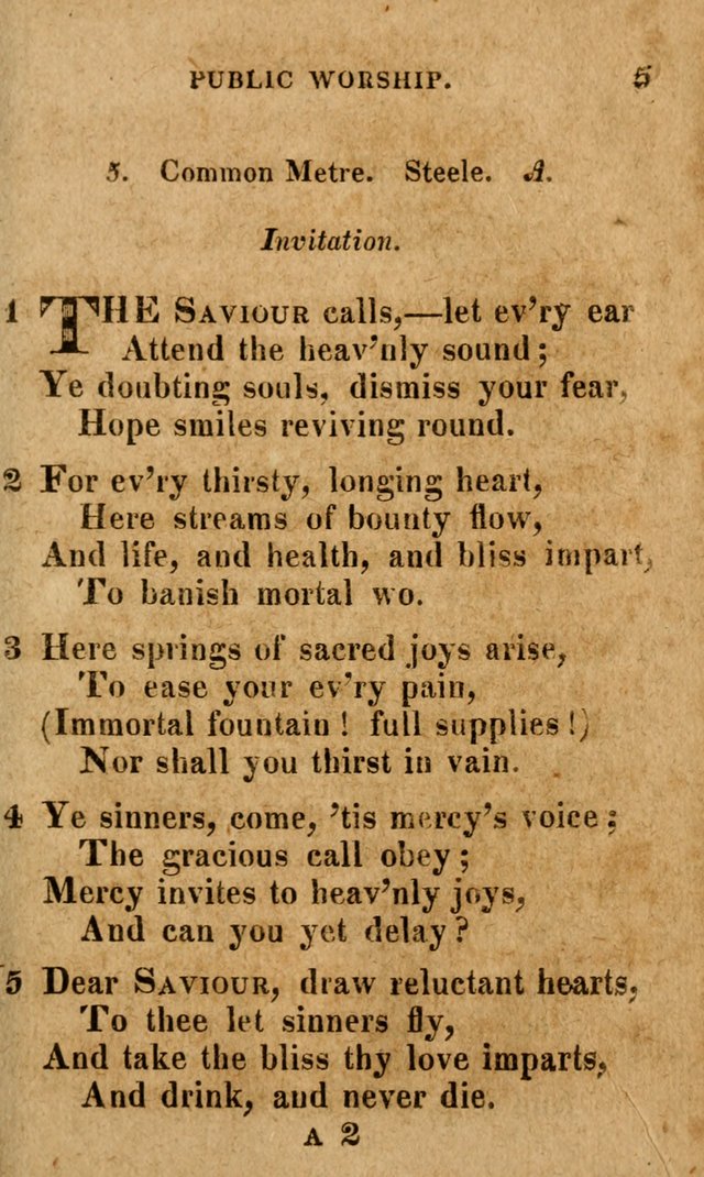 A Selection of Psalms and Hymns: done under the appointment of the Philadelphian Association (4th ed.) page 5
