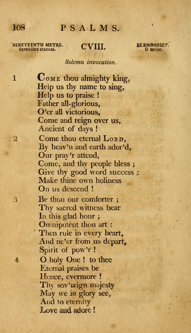 A Selection of Psalms and Hymns, Embracing all the Varieties of Subjects page 110