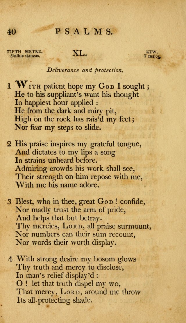 A Selection of Psalms and Hymns, Embracing all the Varieties of Subjects page 44