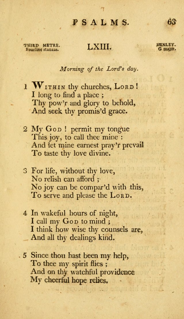 A Selection of Psalms and Hymns, Embracing all the Varieties of Subjects page 67