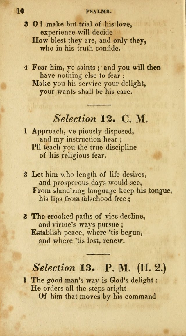 A Selection of Psalms and Hymns, for the use of Sunday Schools page 10
