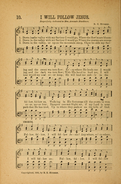 Songs of Peace, Love and Joy: for Sabbath Schools and Gospel Meetings page 10