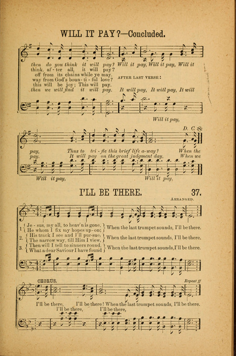 Songs of Peace, Love and Joy: for Sabbath Schools and Gospel Meetings page 37