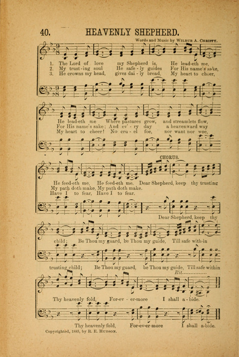 Songs of Peace, Love and Joy: for Sabbath Schools and Gospel Meetings page 40