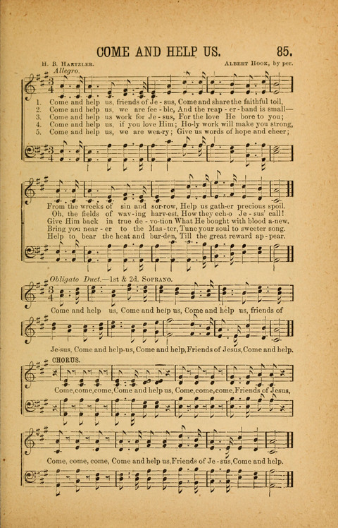 Songs of Peace, Love and Joy: for Sabbath Schools and Gospel Meetings page 85