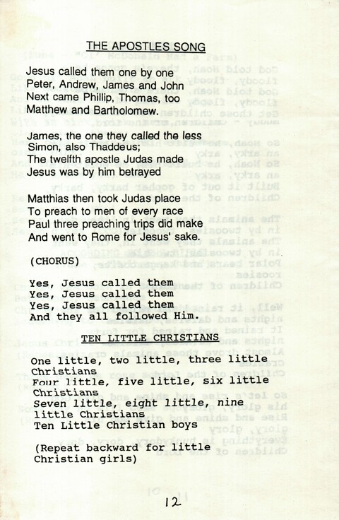 Songs of Praise for Little Ones page 12