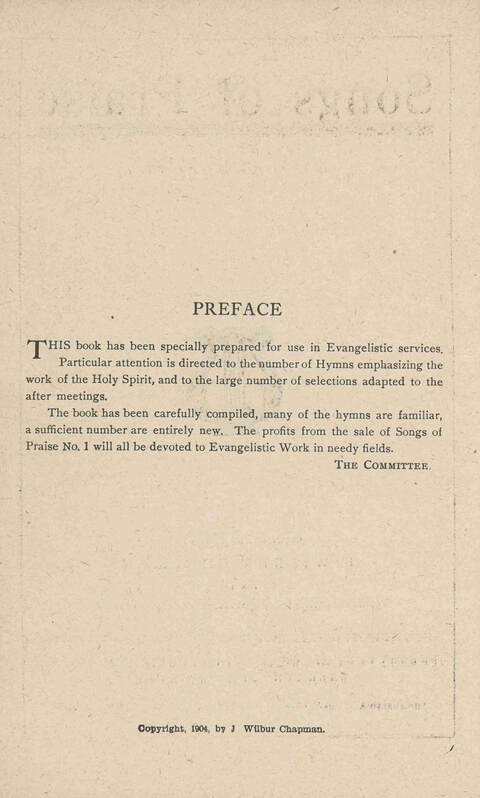 Songs of Praise Number One page iii