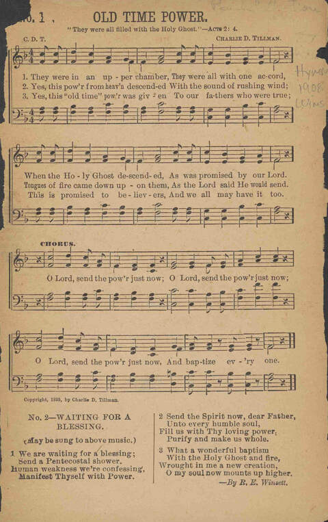 Songs of Pentecostal Power, Complete page 2