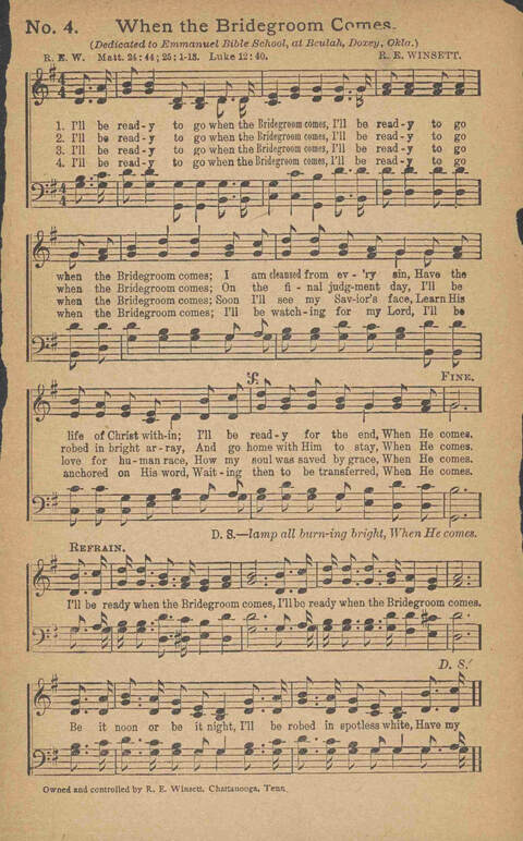 Songs of Pentecostal Power, Complete page 4