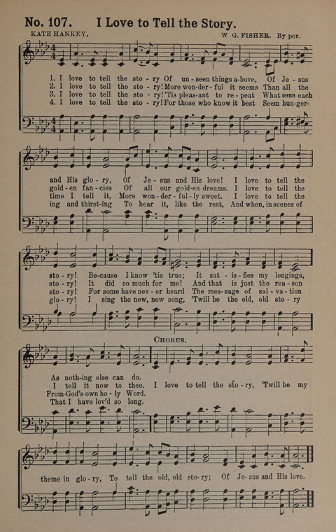 Sacred Praise: for Use in Gospel Meetings, Evangelistic Services ... page 107