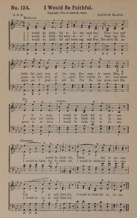 Sacred Praise: for Use in Gospel Meetings, Evangelistic Services ... page 124