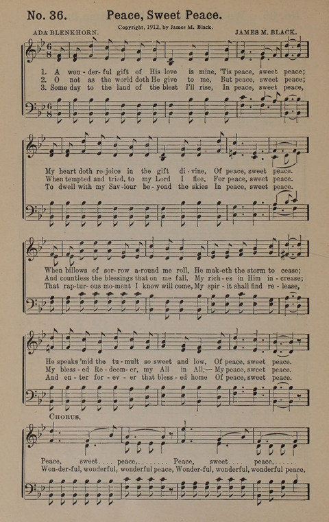 Sacred Praise: for Use in Gospel Meetings, Evangelistic Services ... page 36