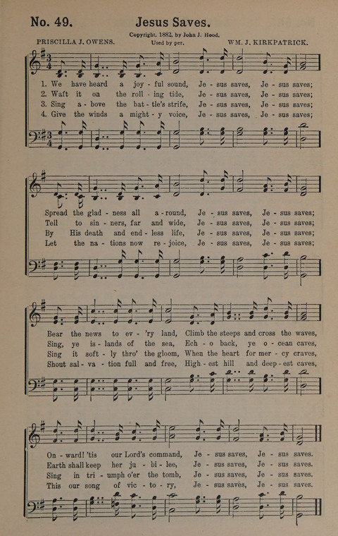 Sacred Praise: for Use in Gospel Meetings, Evangelistic Services ... page 49