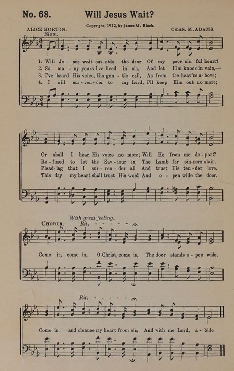 Sacred Praise: for Use in Gospel Meetings, Evangelistic Services ... page 68