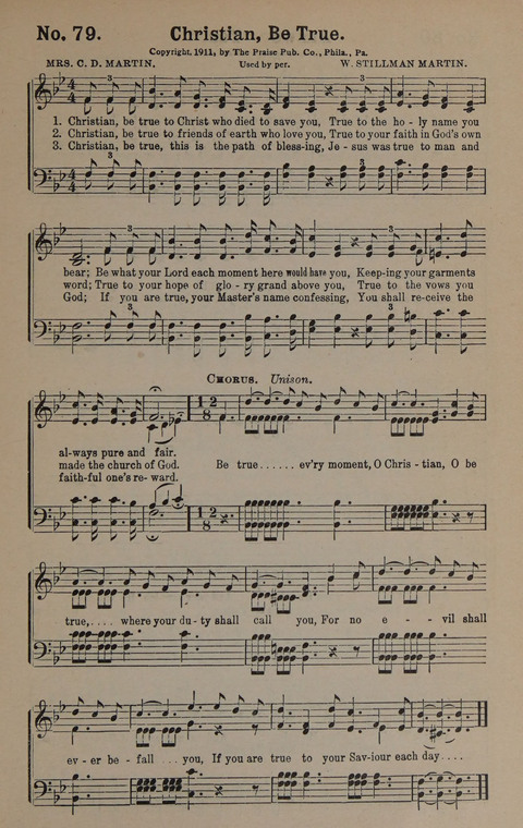Sacred Praise: for Use in Gospel Meetings, Evangelistic Services ... page 79