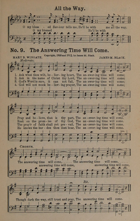 Sacred Praise: for Use in Gospel Meetings, Evangelistic Services ... page 9
