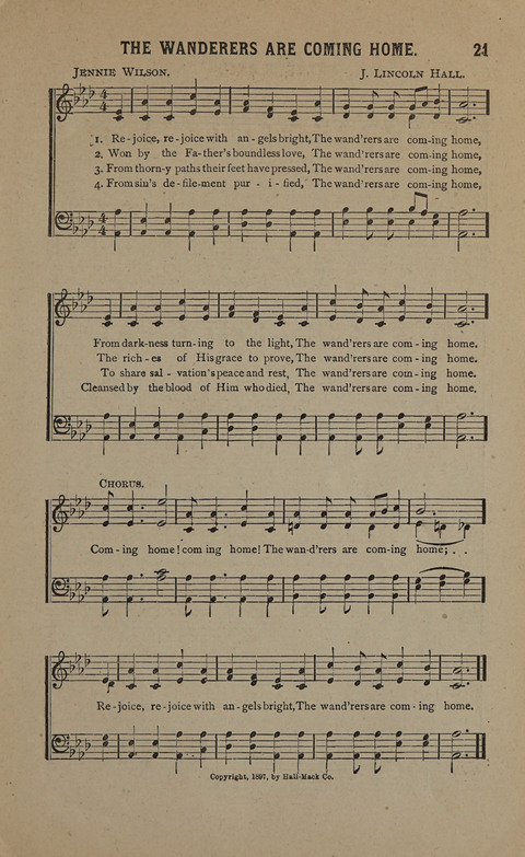 Soul Refreshing Songs: for use in religious meetings page 21