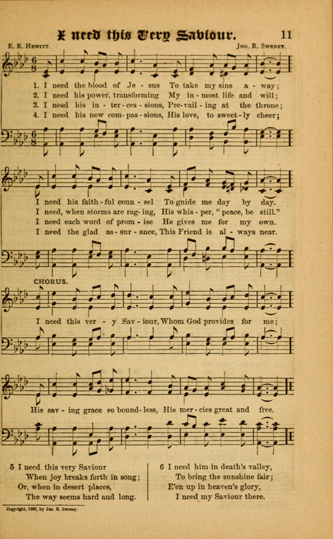 Sunlit Songs: for use in meetings for Christian worship or work page 11