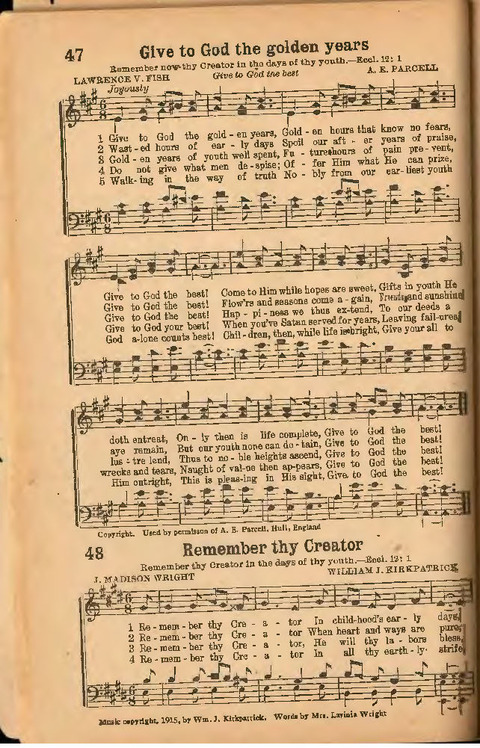 Scriptural Songs: for the young, the home, school and church page 36